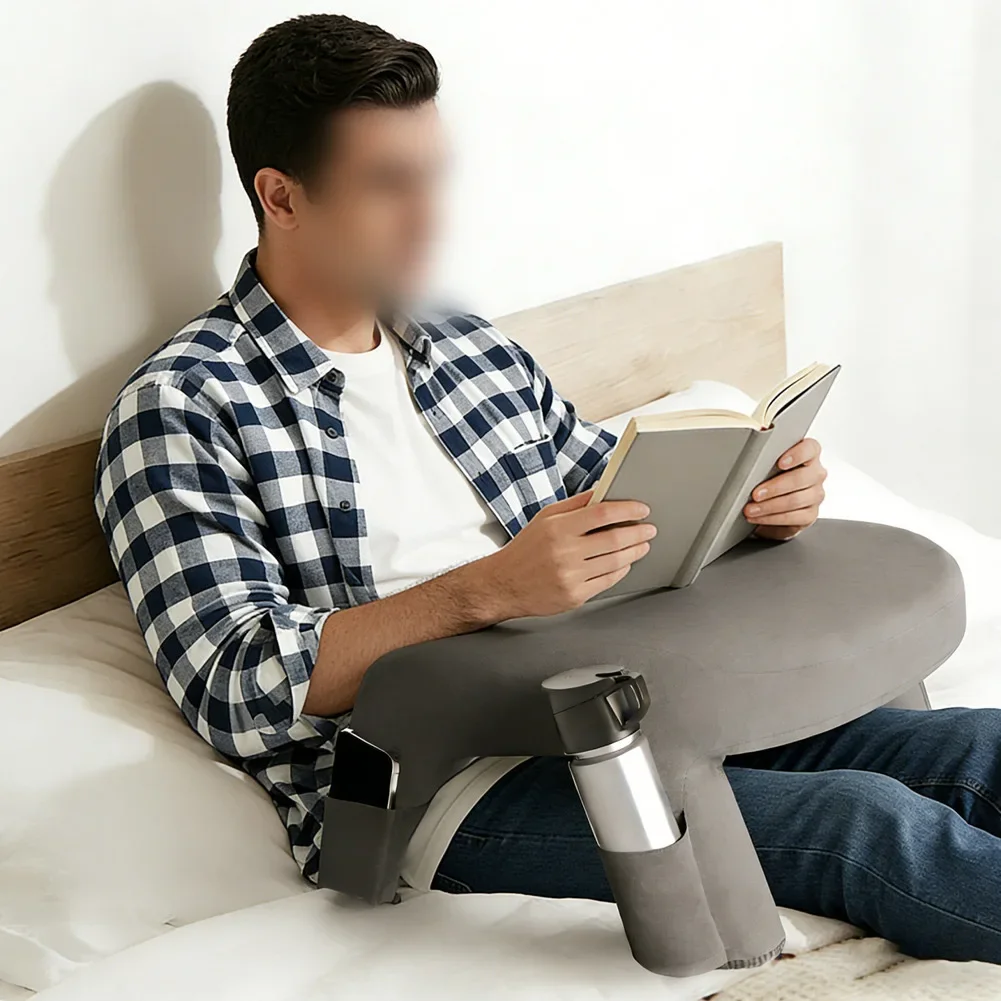 Versatile Gaming Pillow For Lap Reading Pillow Comfortable For Bed Memory Foam Bed Rest Pillow For Reading Working Playing Game