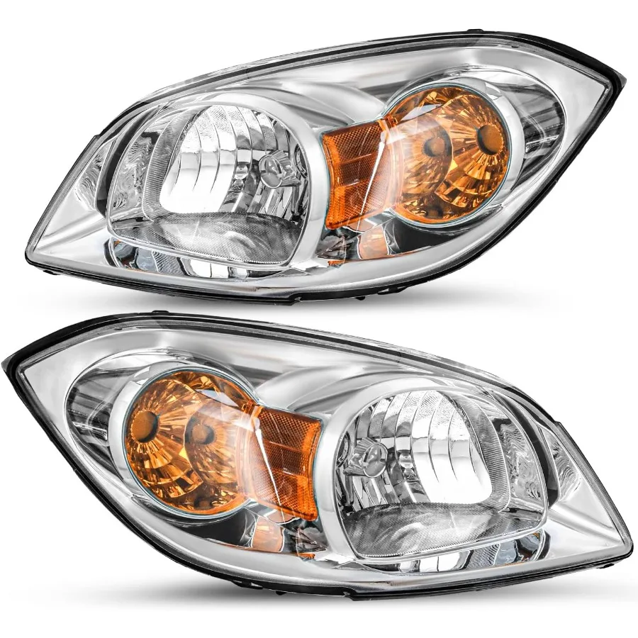 

Headlight Assembly Compatible with 20052010 Chevy Cobalt 20072010 Pontiac G5 20052006 Pursuit for Passenger and Driver Side wit