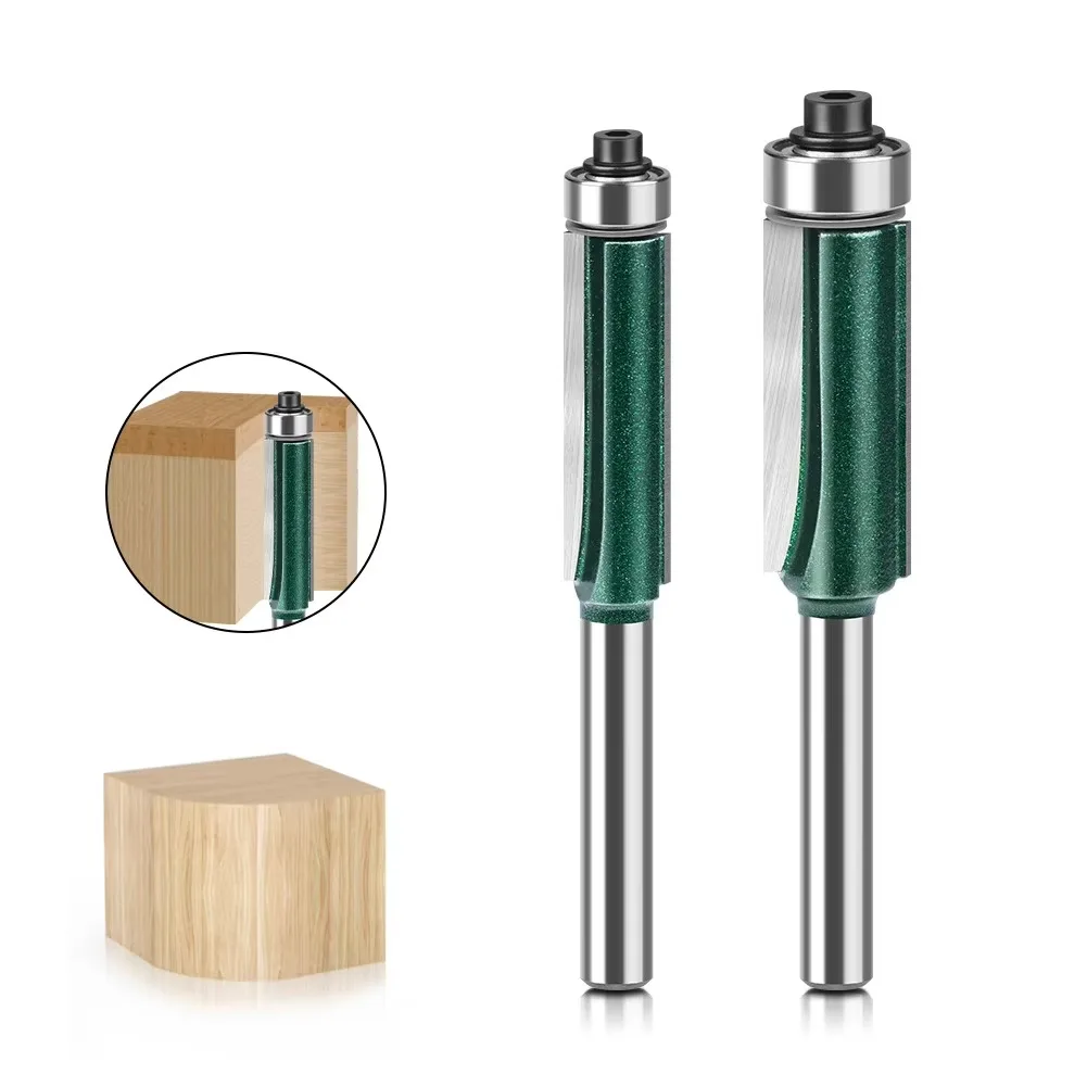 

1 Pc 6mm 1/4" Shank Professional Bearing Trimming Router Bit Chamfering Router Bit Woodworking Milling Cutter Woodworking Tools