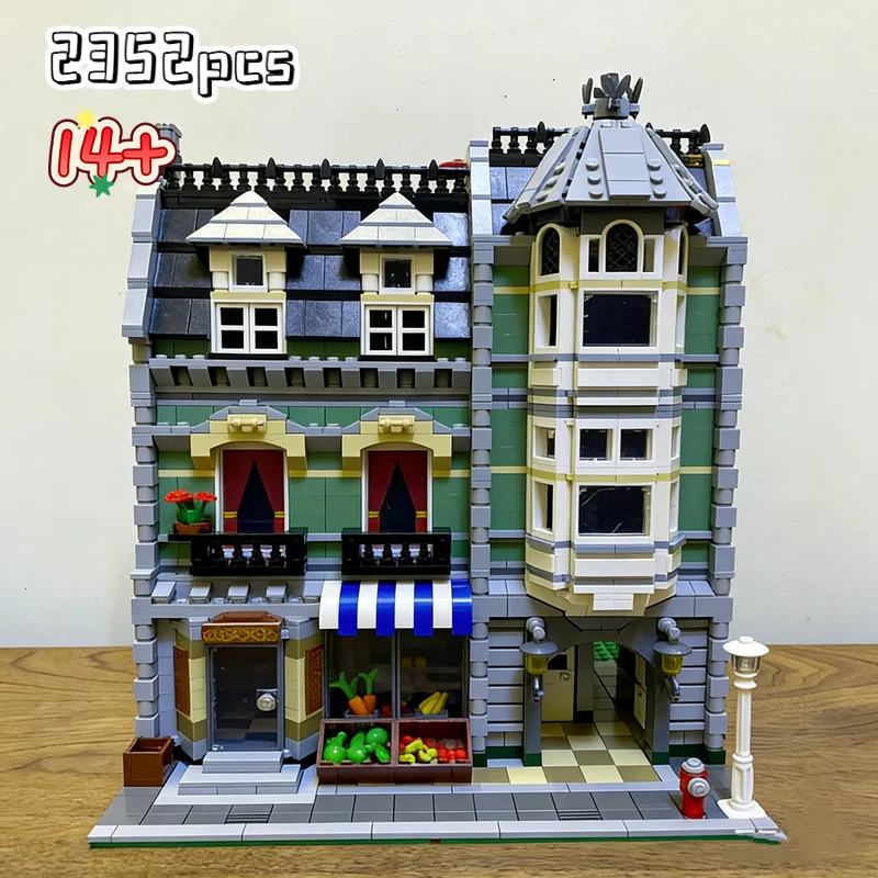 Nuevo Producto: Bloques de Construcción Creator City View, Arquitectura Europea, Green Grocer 10185, 2352 Piezas, Regalo de Cumpleaños para Niños