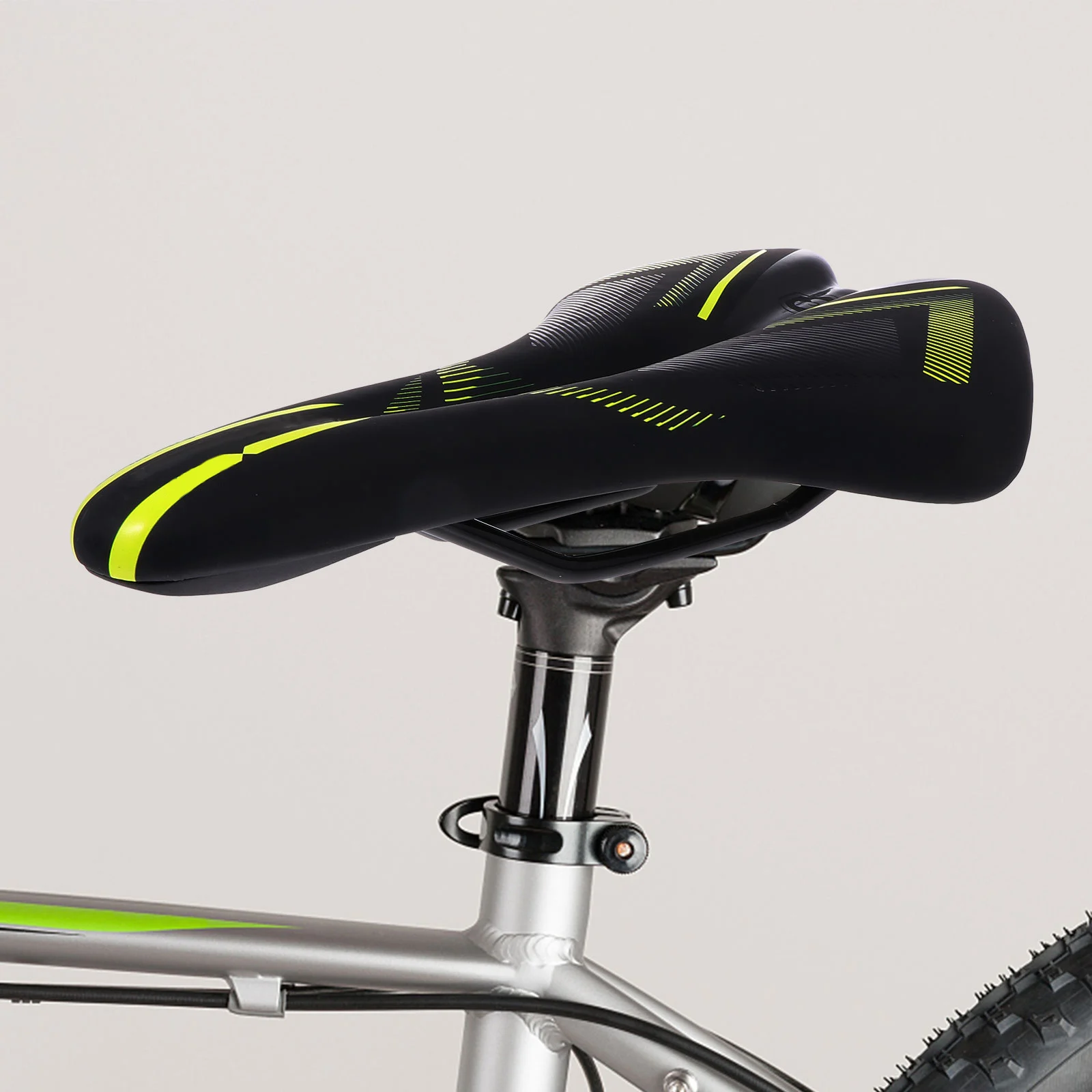 

1pc Hollow Bike Seat Cushion Mountain Road Racing Durable Comfortable Breathable Padded Cycling Saddle Chrome for All