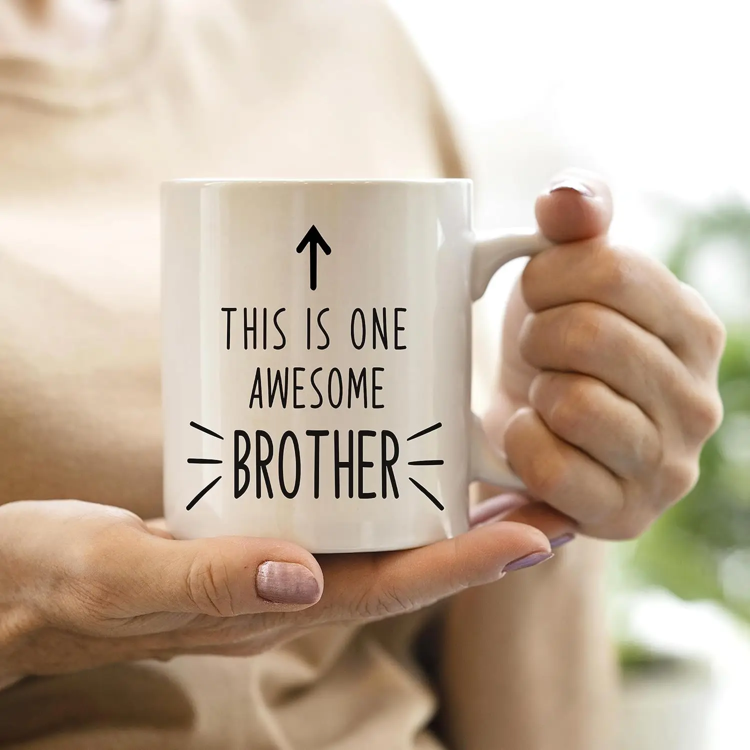 This is One Awesome Brother Coffee Mugs Brother Birthday Christmas Wedding Gifts from SisterInspirational drinking water cup