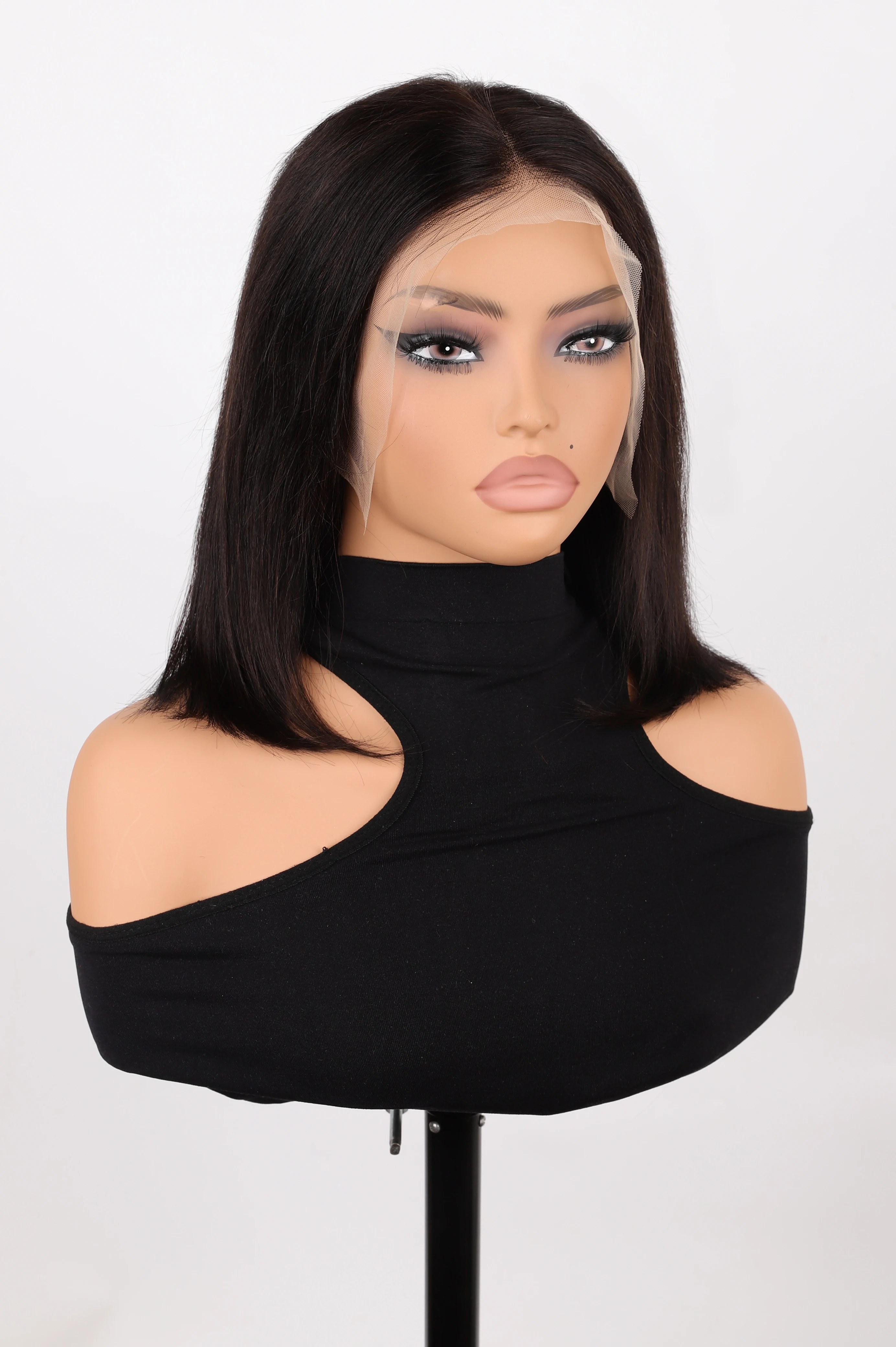 

180% 13x4 Straight Lace Frontal Bob Wig Pre Plucked 4x4 Human Hair Wigs Brazilian Remy Bone Straight Short 5x5 Bob Wig For Women
