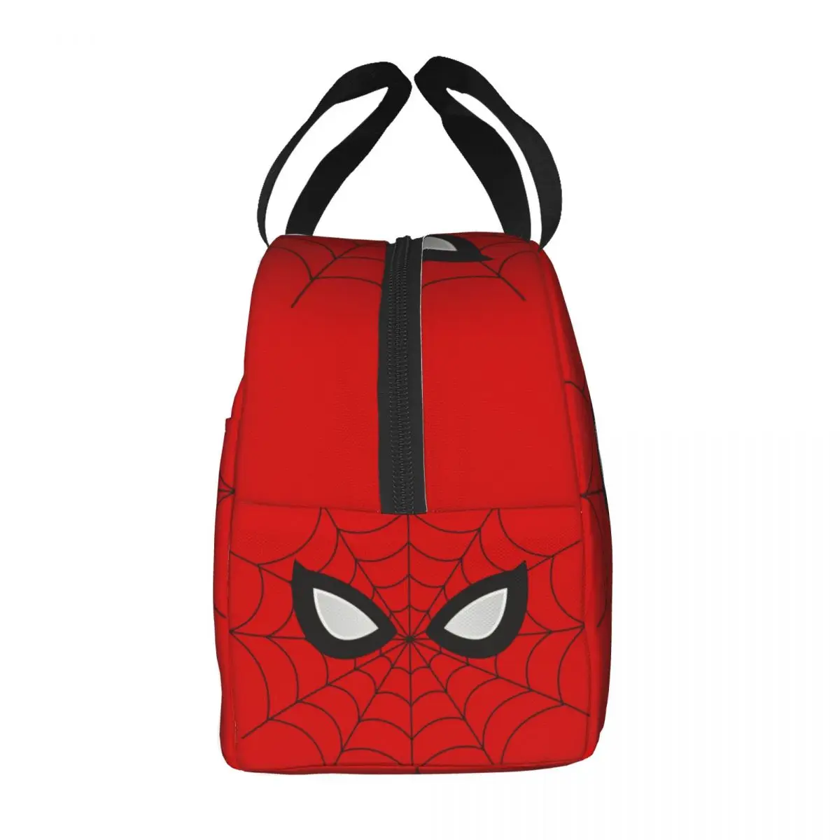 Custom Classic Red Spider Web Lunch Bag Men Women Cooler Thermal Insulated Lunch Boxes for Kids School Children