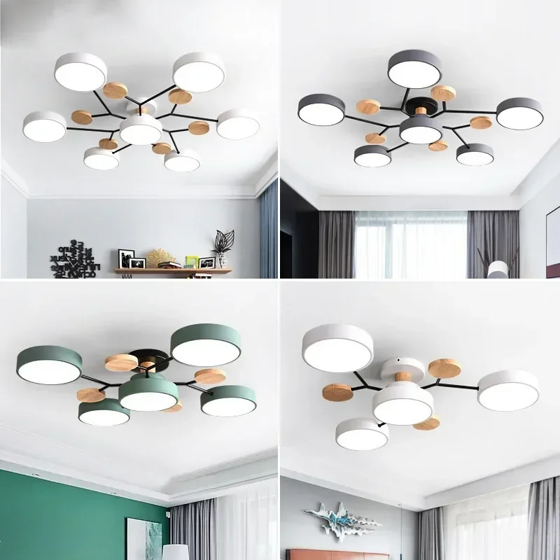 Modern Minimalist LED Ceiling Chandelier Nordic Ceiling Lamp for Living Room Indoor Lighting Fixture Chandelier Home Decor Lamps