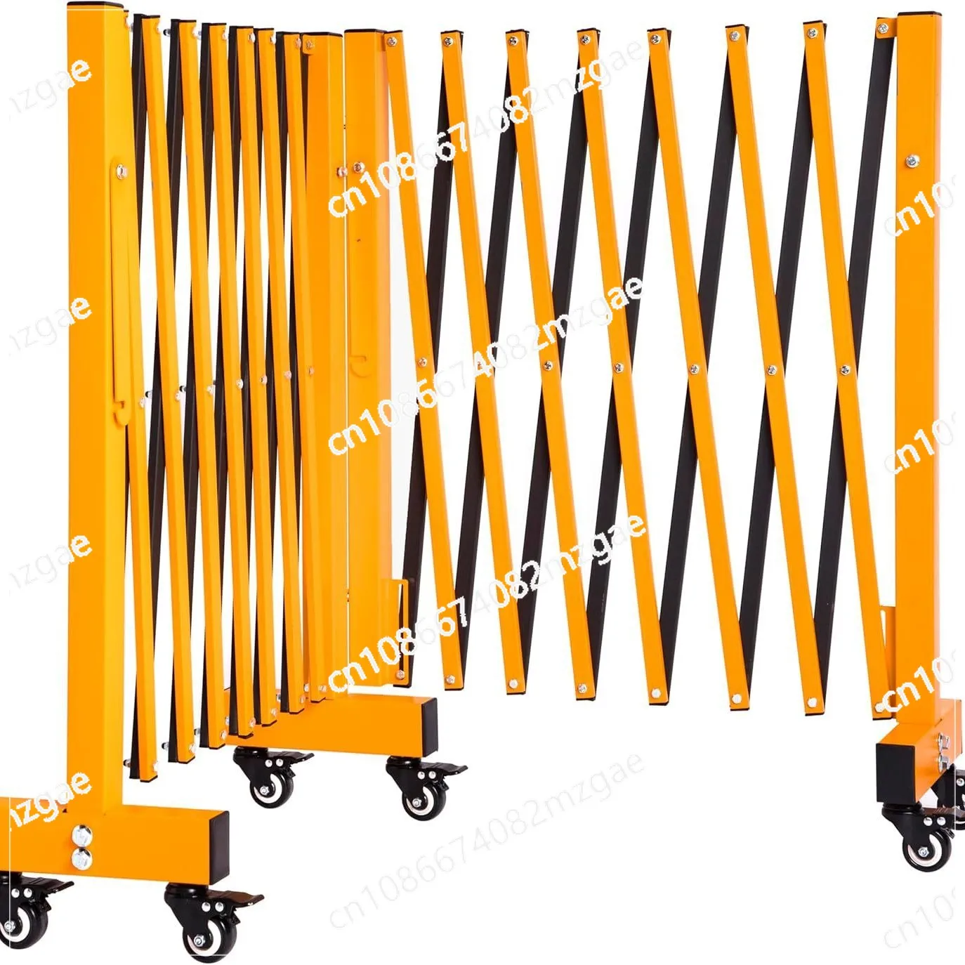 

Retractable barricade fence Anti-rust alloy Metal wrought iron