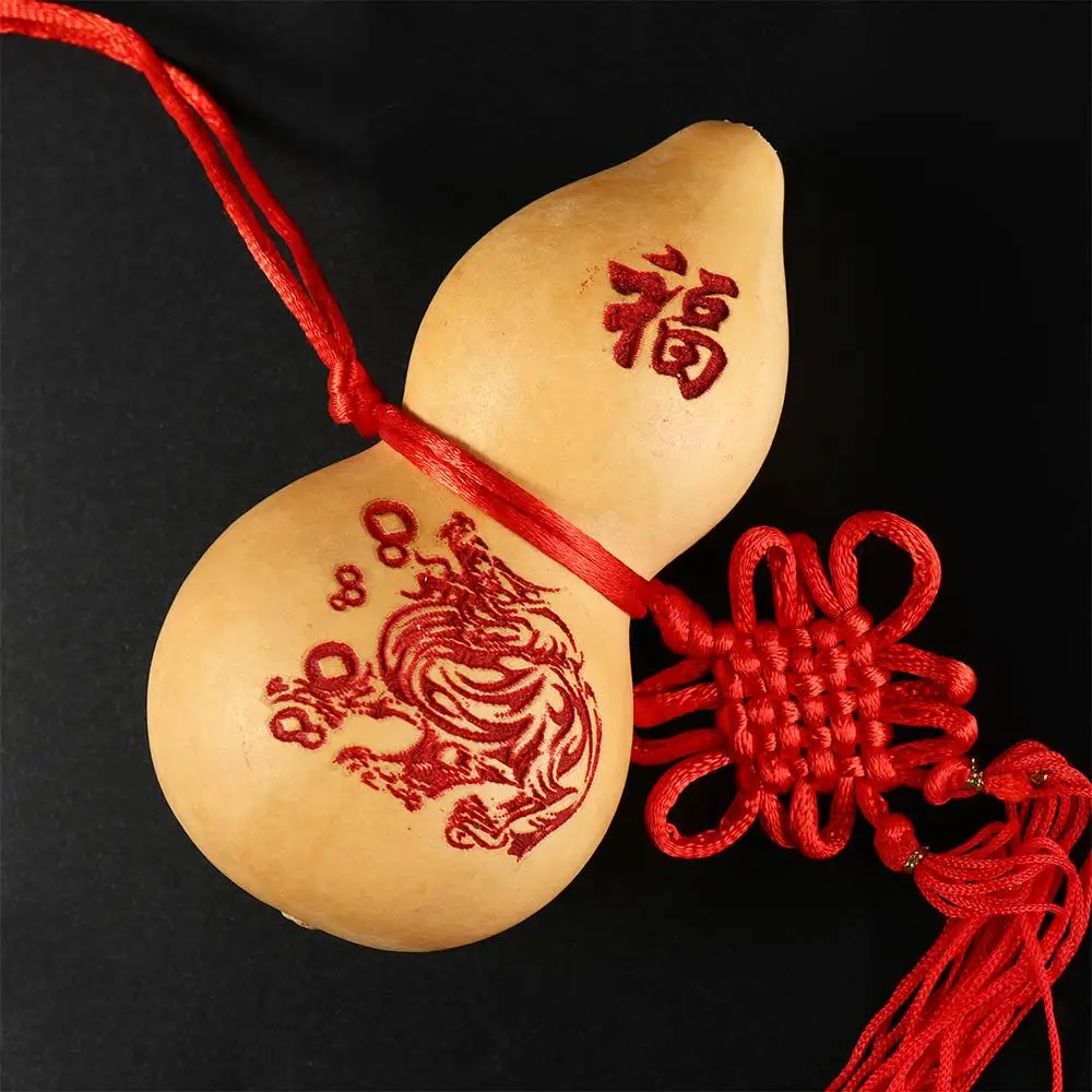 Material Yin Yang Bring Wealth and Luck Handmade Feng Shui Tai Chi Hanging Ornament Home Decor Housewarming Gift Gourd Crafts