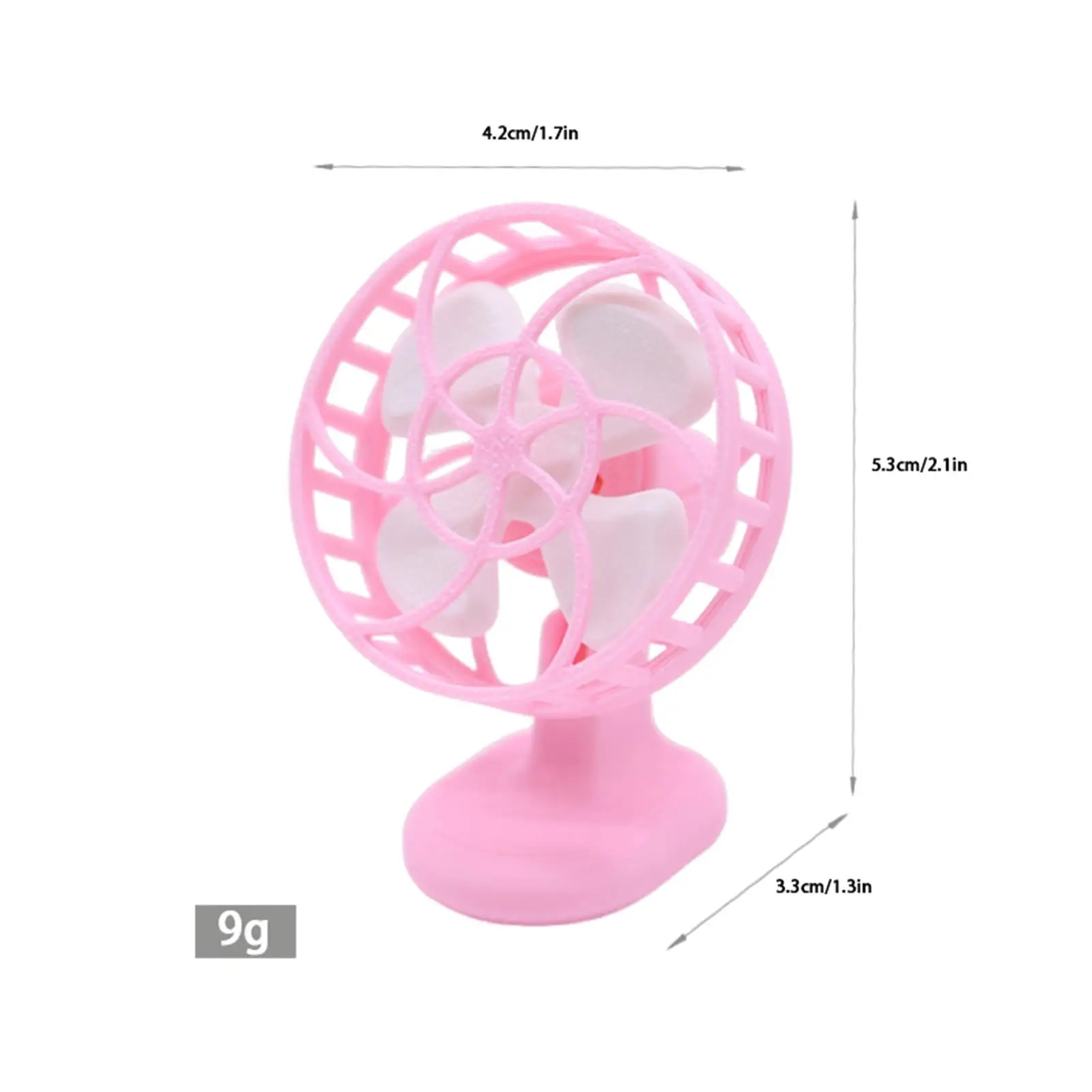 Ventilateur Miniature pour maison de poupée, meubles robustes, décoration pour maison de poupée, 1/12