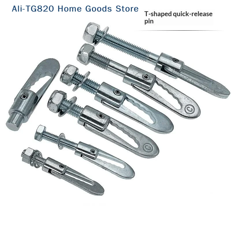 Galvanized Steel Antiluce Trailer Fasteners Anti-Theft Locking Pin Rust Resistant Sturdy For Trailer Truck RV Door Securing