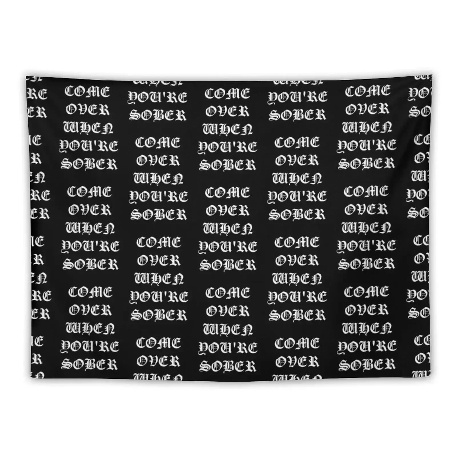 

COME OVER WHEN YOU'RE SOBER LIL PEEP STYLE Tapestry Tapete For The Wall Wall Decoration Items Decoration Room Tapestry