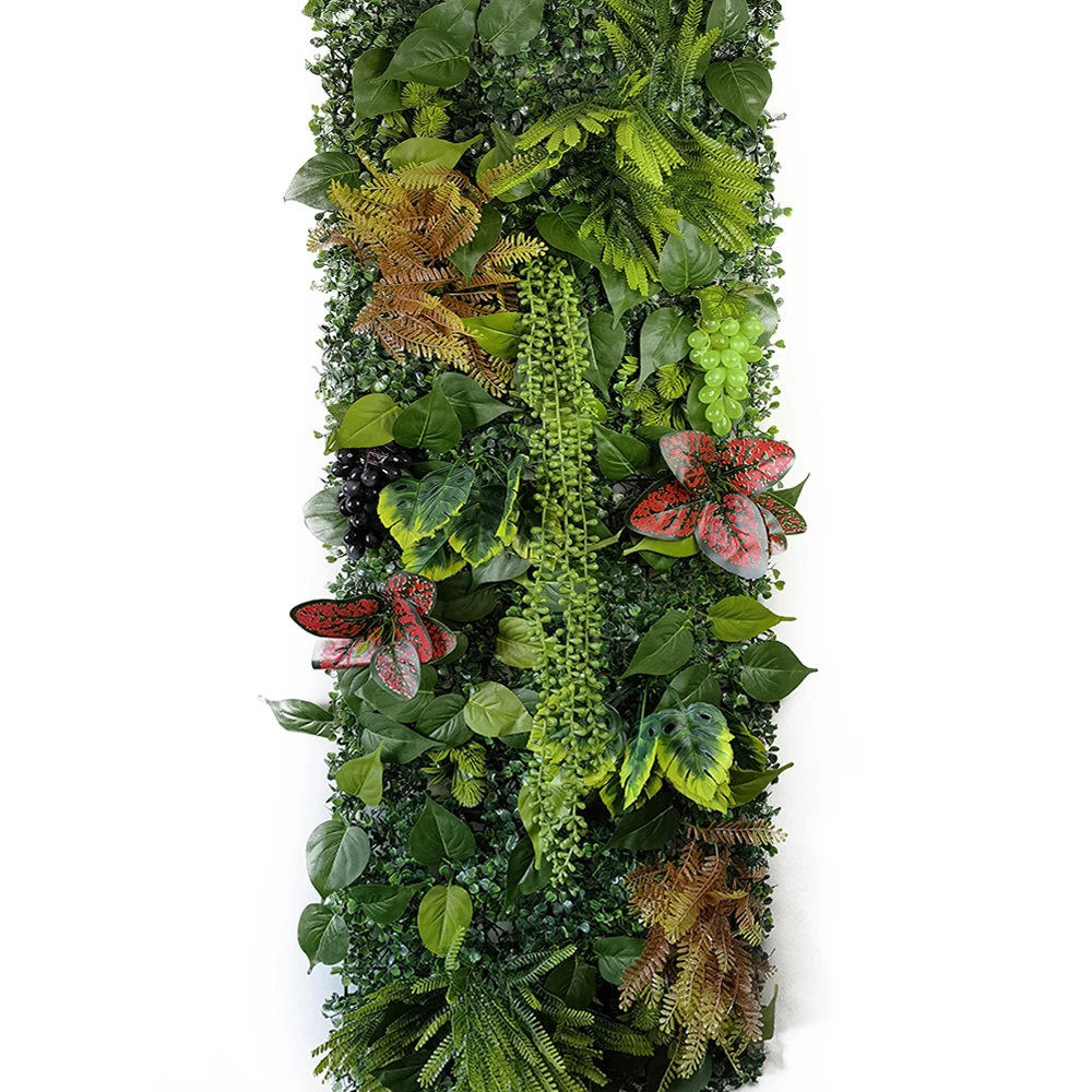 3D-künstliche Pflanzenwand, gefälschte immergrüne Blätter, simulierter Hintergrund, Hochzeit, Party, Dekoration, grüne Tafel, Rasen, Heimdekoration – Detail 3