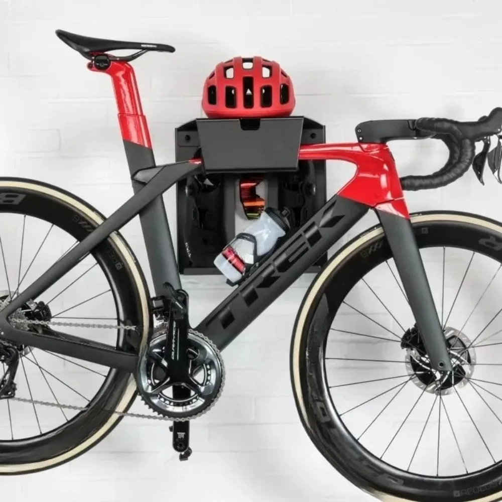 Bicycle wall-mounted rack, bicycle wall-mounted cycling equipment storage rack, wall-mounted parking storage rack