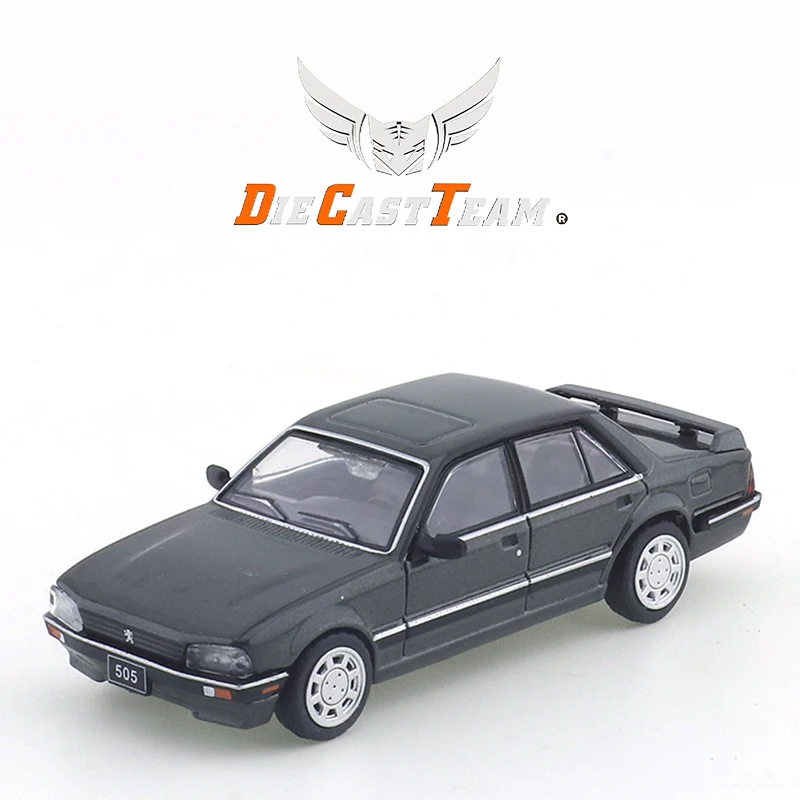 DCT/الظل 1/64 بيجو 505 سيدان نسخة سيارة ألعاب مصنوعة من خليط معدني سيارة دييكاست نموذج معدني للأطفال هدايا عيد الميلاد لعب للأولاد
