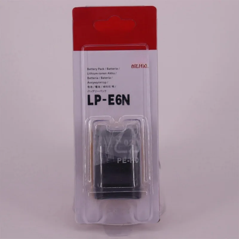 Camera LP-E6N Battery Suitable for 5D4, 5D3, 60D, 6D, 80D, 70D, 5D2 Full Decoding Lpe6n 1865mAh 7.4V