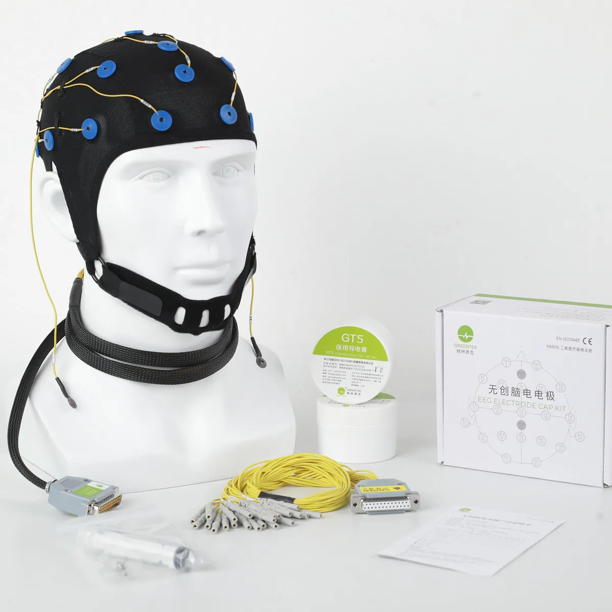Manufacturer 19 Channel Eeg Cap Electrodes for Clinical Epilepsy Video-EEG Monitoring for Contec Amplifier Like Ant Neuro Eeg Ca