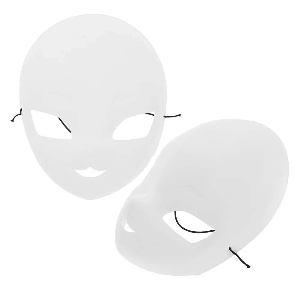 หน้ากากจิ้งจอกเปล่า 2 ชิ้น สำหรับงาน DIY หน้ากากปาร์ตี้แฟนซีแบบยังไม่เสร็จสี  สำหรับผู้ใหญ่  สามารถทาสีได้  งานฝีมือ