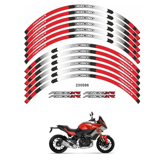 For BMW F900XR Motorcycle Parts Contour Wheel Decoration Decal Sticker - B