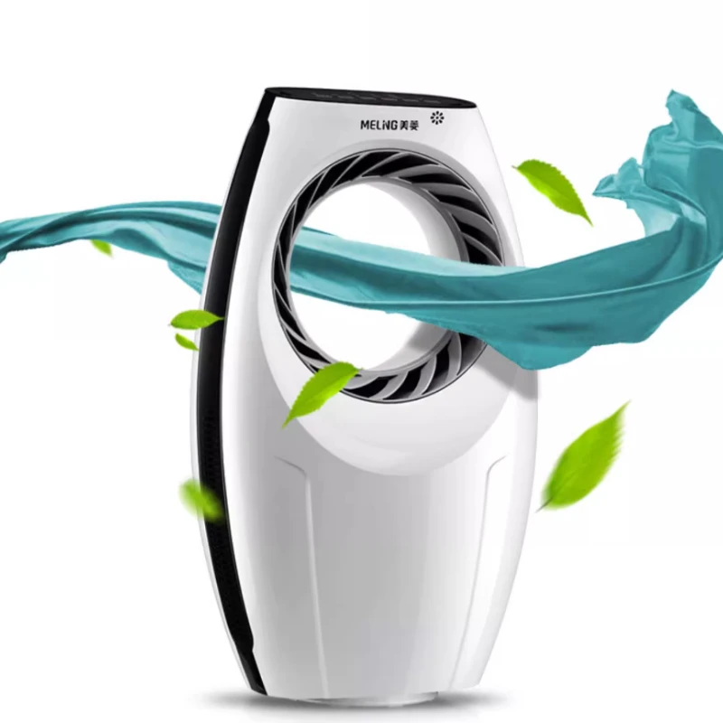 พัดลมทาวเวอร์ไร้ใบพัดพร้อมรีโมทคอนโทรล ระบบทําความเย็นภายในบ้านที่เงียบสงบเป็นพิเศษ ตัวจับเวลา 7.5H การออกแบบประหยัดพลังงาน & ตารางความปลอดภัยทําความสะอาดง่าย