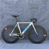 2025 Fixed Gear Bike GRAY RAIN Fixie Bicycle Aluminum Alloy Material Frame 90mm Rim Height Wheels With 17T Cog Customizable