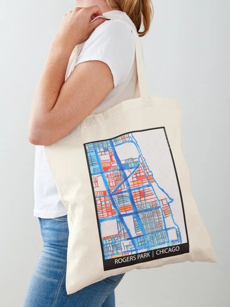 Rogers Park, Chicago Tote Bag shopper bags for women women bag custom tote bag Canvas Tote