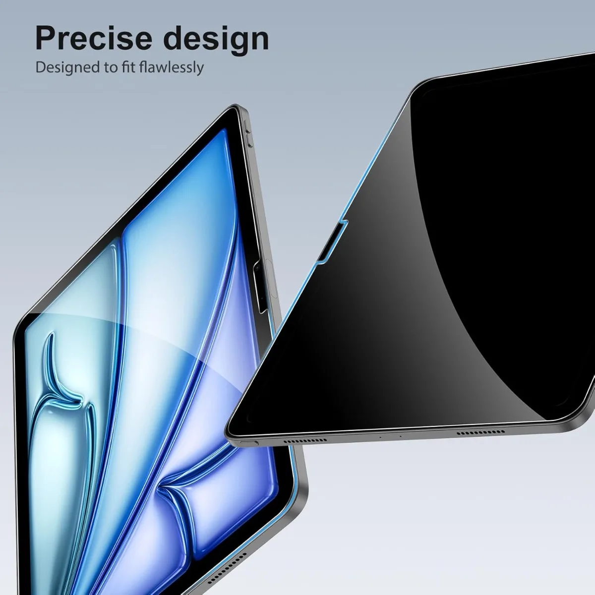 iPad Air 11インチ M3 2025 & M2 2024、(iPad Air 第7世代/第6世代)用スクリーンプロテクター2枚パック、強化ガラス - Apple Pencil Pro対応