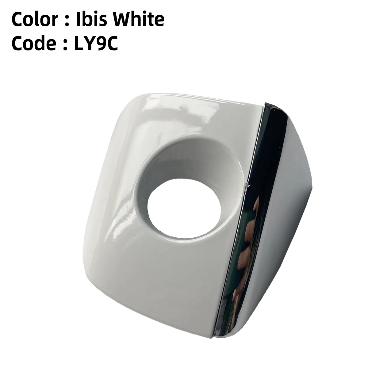 Front Left Exterior with Chrome Door Handle Cover Lock Cap For