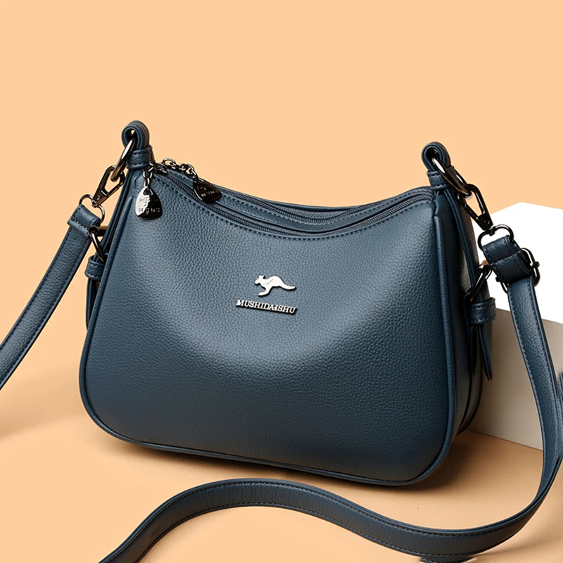 Luxury Designer Ladies Handbags New High Quality Leather Shoulder Bag For Women Female Retro And Minimalist Crossbody Bags Purse view 2