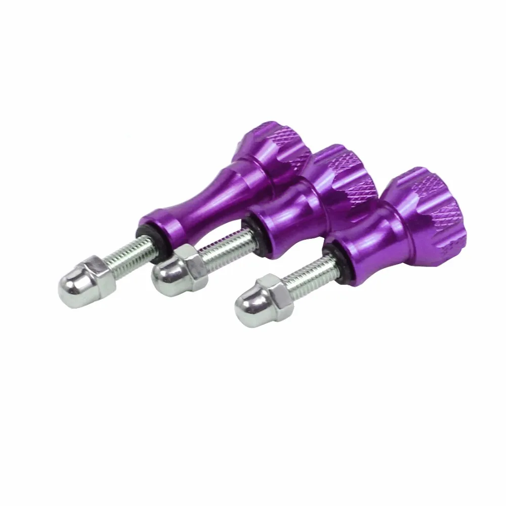 BGNing 1pack von 3pcs 1 Lange + 2 Kurze Bunte CNC Aluminium Bolt Mutter Schraube für GoPro Hero 7 6 5 3 + 4 SJ4000 EKEN YI 2 4K Montieren – Detail 37