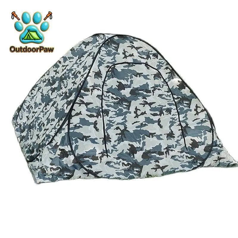 Camouflage Ice Fishing Tent Pop Up Quick Open Privacy Outdoor Camping Beach Watching Bird Changing Room Toilet Winter Keep Warm