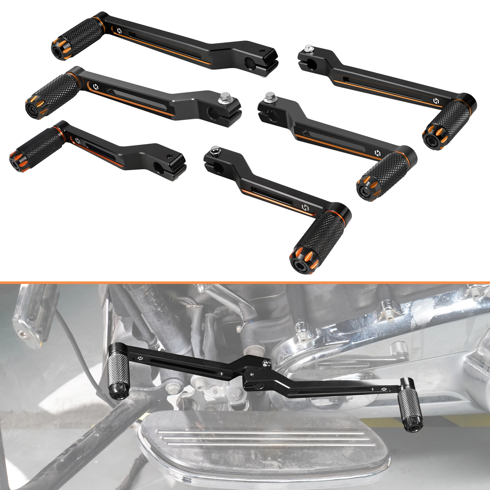 

33895-82E Gear Shifter Levers for Harley Fat Boy FLFB FLFBS Road King FLHR Street Glide FLHX/S Road Glide FLTRX/S Ultra Limited