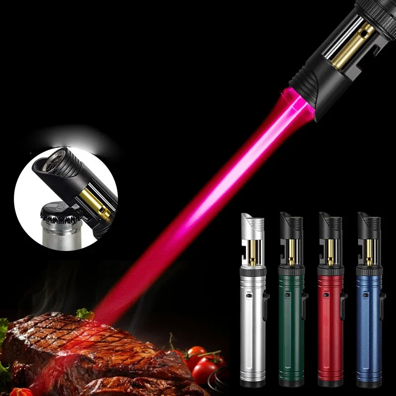 Large Capacity Outdoor Multifunctional Lighter, Bottle Opener Metal Windproof Turbine Camping Kitchen Gas Welding Gun Lighter - Image 3