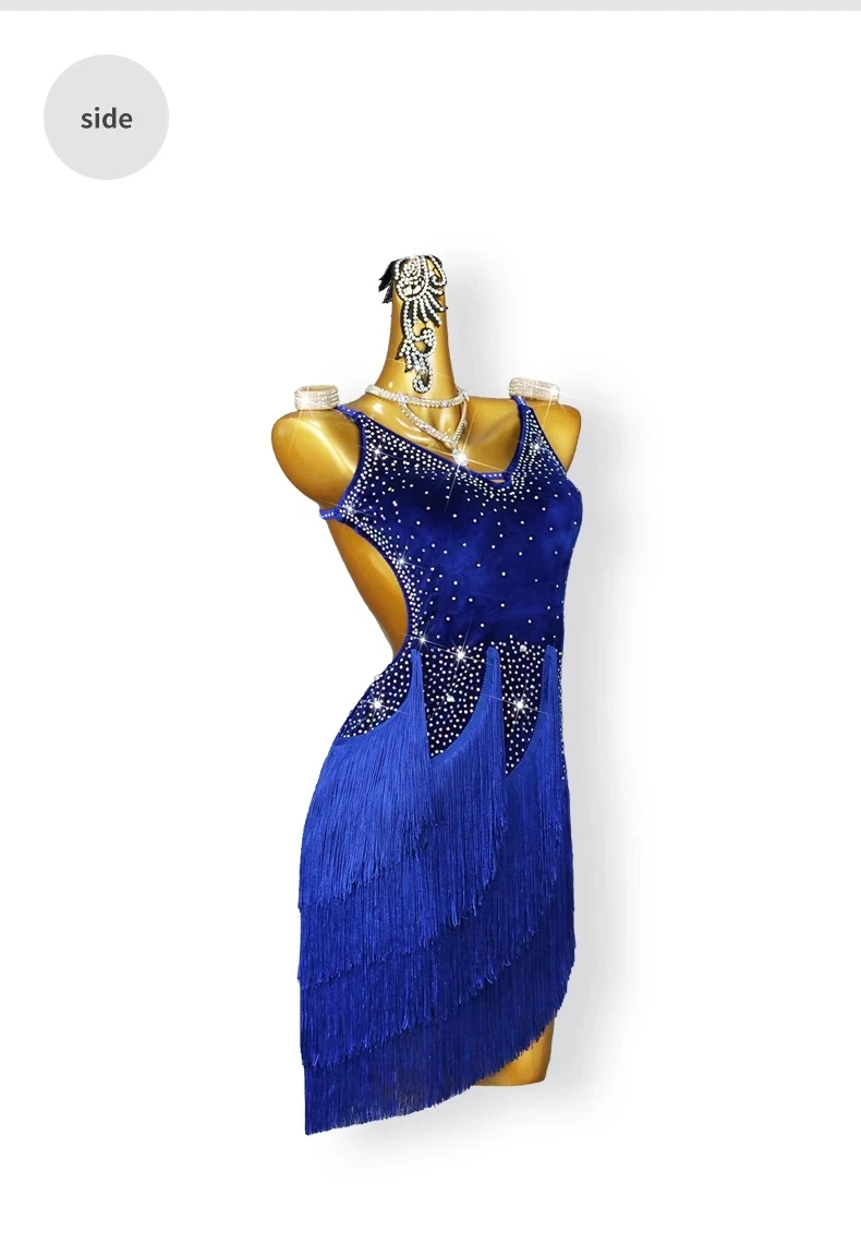2026 Lateinamerikanischer Tanzrock Damen Samba-Kostüm Amerikanische Ballkleidung Mädchen Sportanzug Damen Trainingskleidung Partykleid – Detail 8