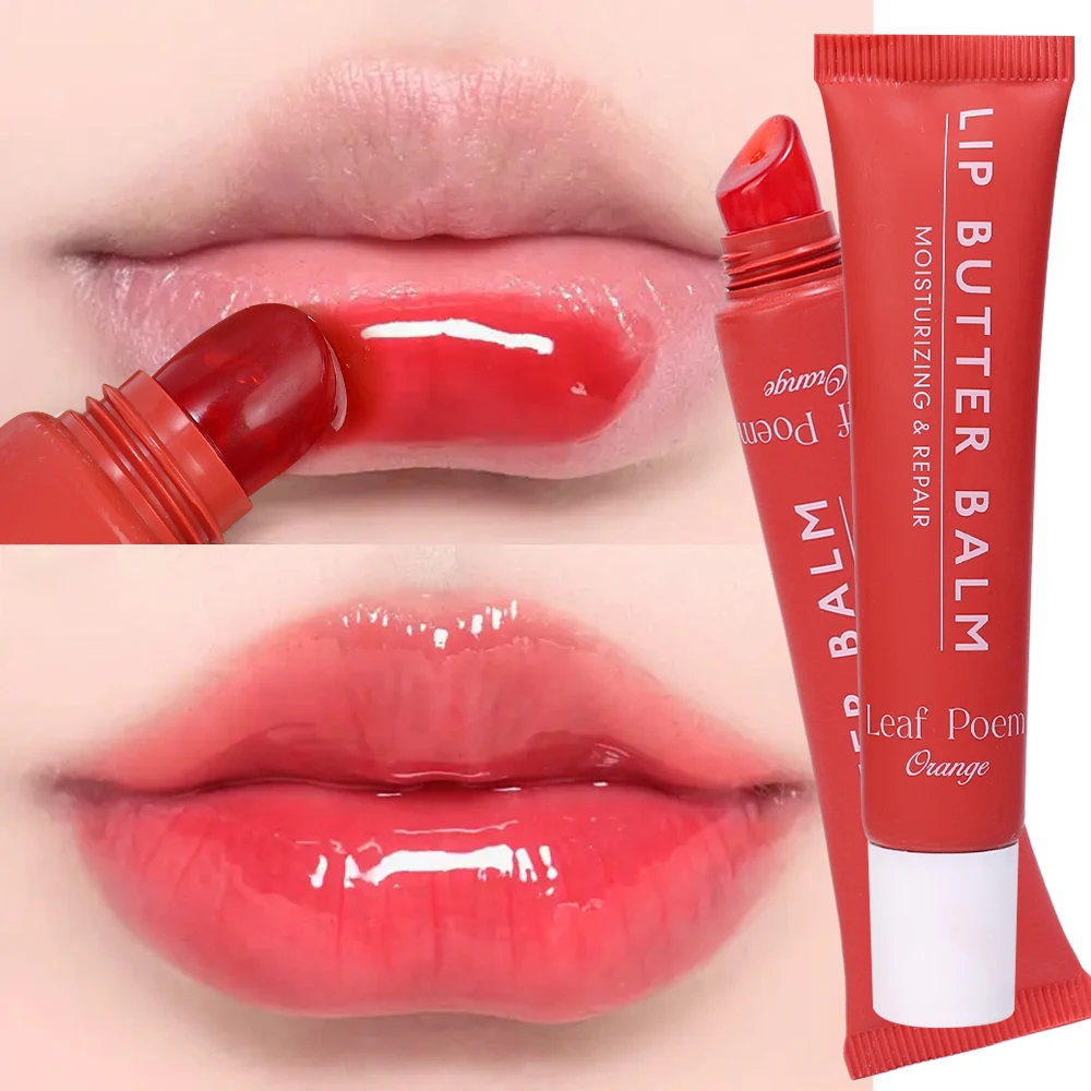 Soft Tube Red Plumping Lip Gloss Moisturizing Long-lasting Mirror Jelly Clear Shiny Lip Balm Liquid Lipstick Beauty Lips Makeup