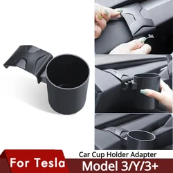 Adattatore portabicchieri per Tesla Model 3/Y/3+ Accessori auto Porta auto Portabicchieri Bottiglie Espansore Organizzatore con sottobicchiere in silicone