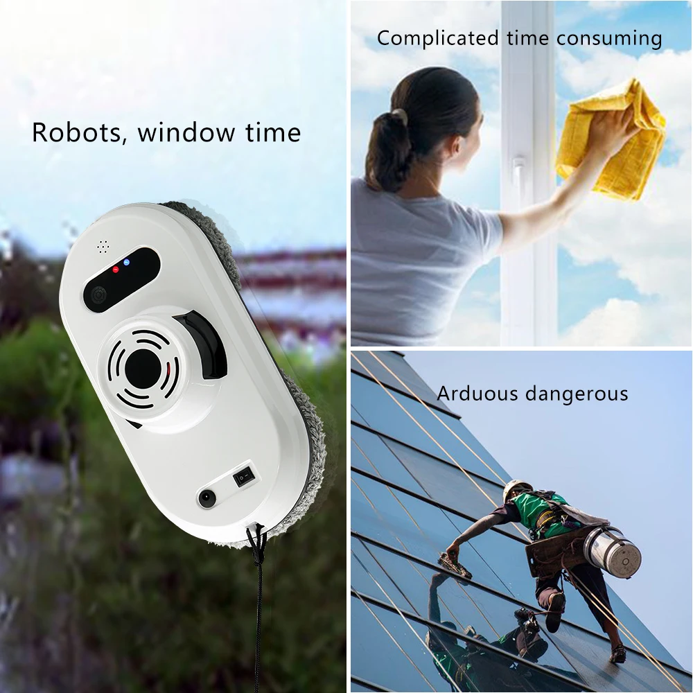 Microfiber cleaning cloth Robot window cleaner Auto Clean Smart window cleaner robot vacuum cleaner 3 Cleaning Routes