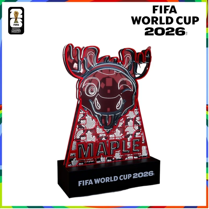 FIFA World Cup Light Sign Canada Mascot MAPLE LED Decorative Lamp Soccer Match Fan  Collectible Souvenir Bedroom Home Decor Gift