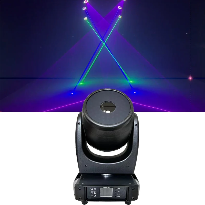 

Good Effect 3000mw RGB Full Color Laser Moving Head Light With Led Marquee Strip Beam Line Scan DMX 512 For Club DIsco Party