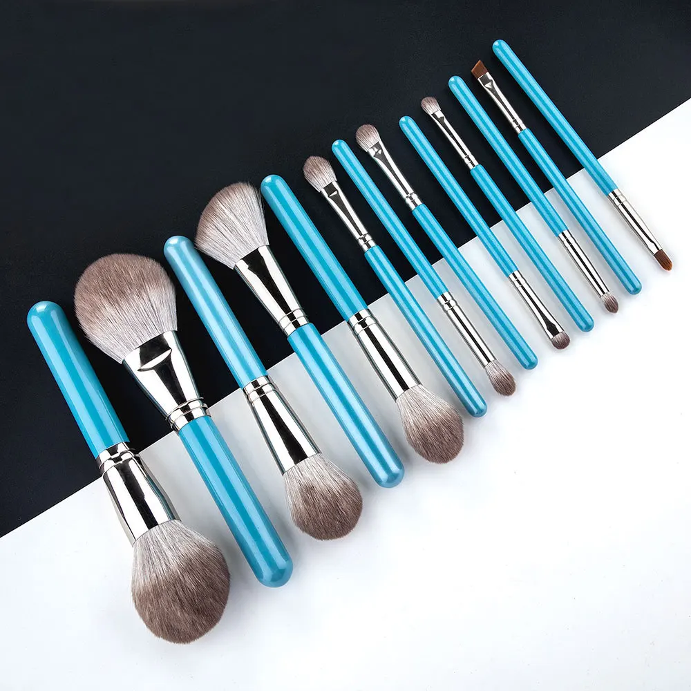 13PCS Makeup Brush Set - Super Soft Bristles for Blush/Eye Shadow/Eyeliner, Portable Professional Cosmetic Tools Kit