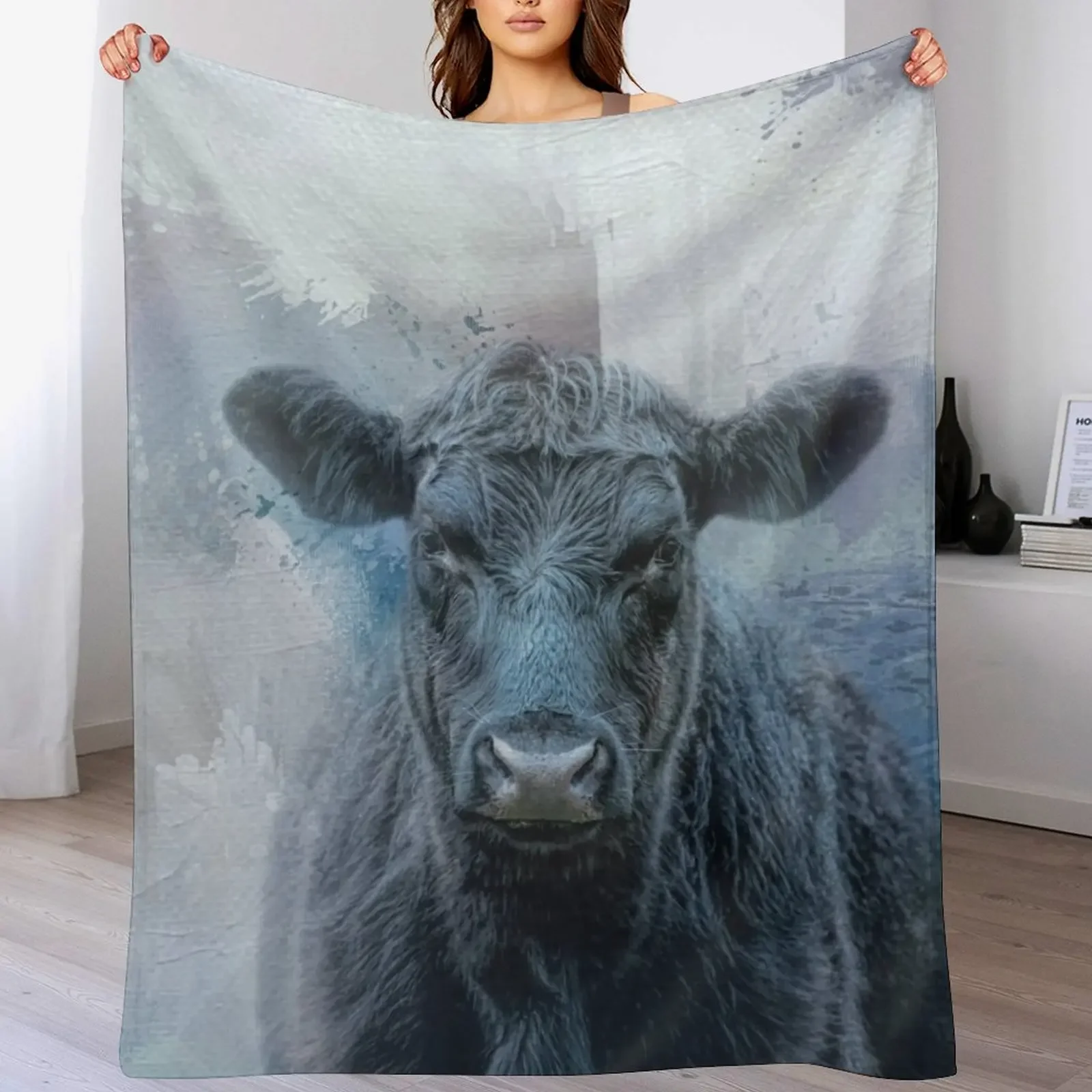 

Black Aberdeen Angus One Throw Blanket Soft Big Baby Blankets Sofas Of Decoration anime Blankets