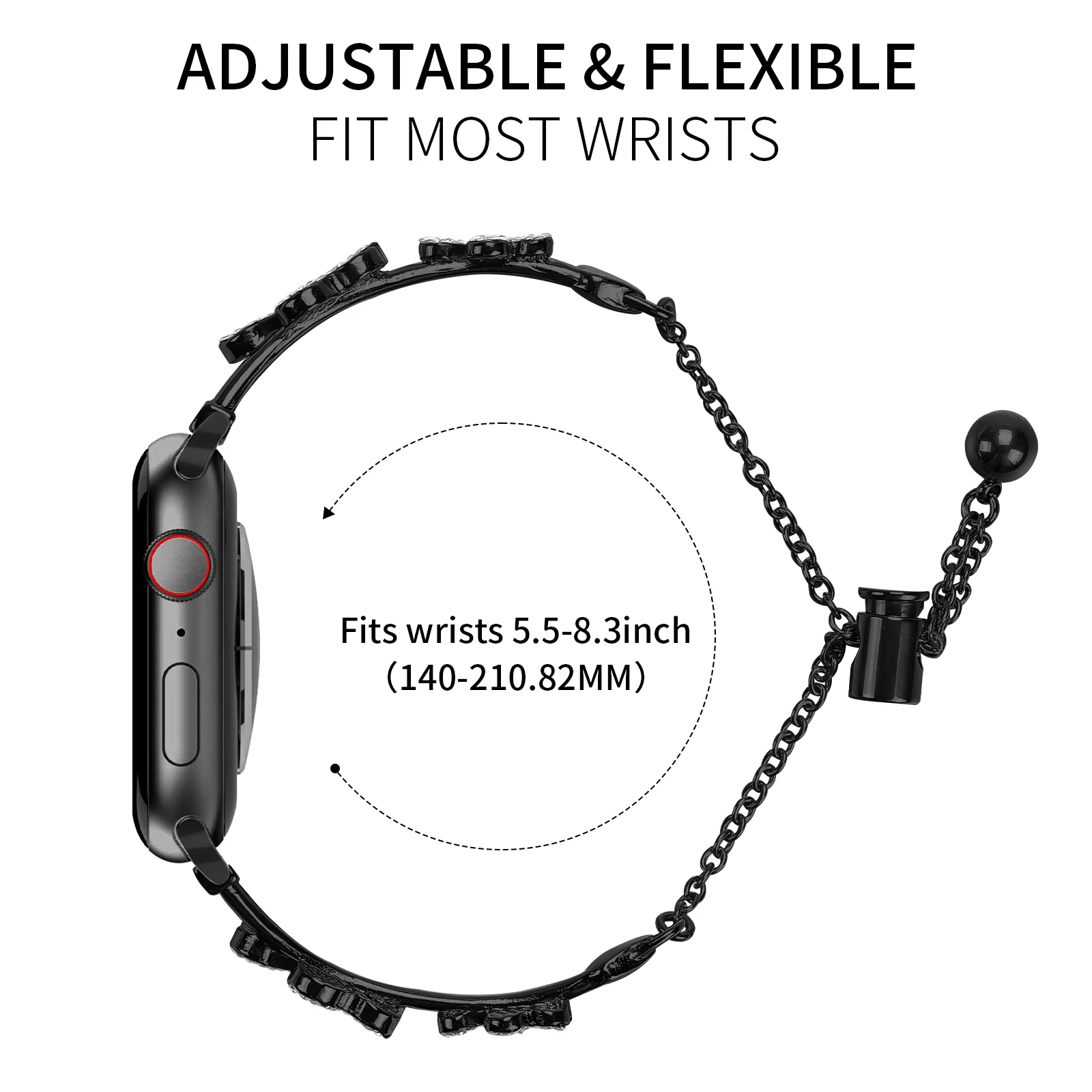 حزام معدني لساعة أبل 10 باند 46 ملم 42 ملم 41 ملم 44/49 ملم 45 ملم 40 ملم سوار حزام نسائي iWatch Series10 9 8 Ultra 7 Se 6 حزام