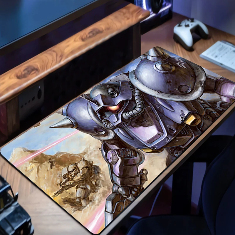 

Mouse Pad Mechanical Warrior Gundam Zaku II Laptop Desk Mat Rubber Mousepad HD Mouse Mat Gaming Mats PC Accessories Keyboard Pad