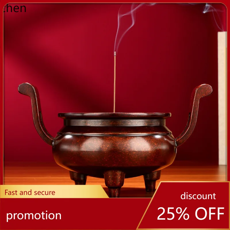 

HXL Brass Antique-Style Official Hat Incense Burner Home Decorative Craft Ornament