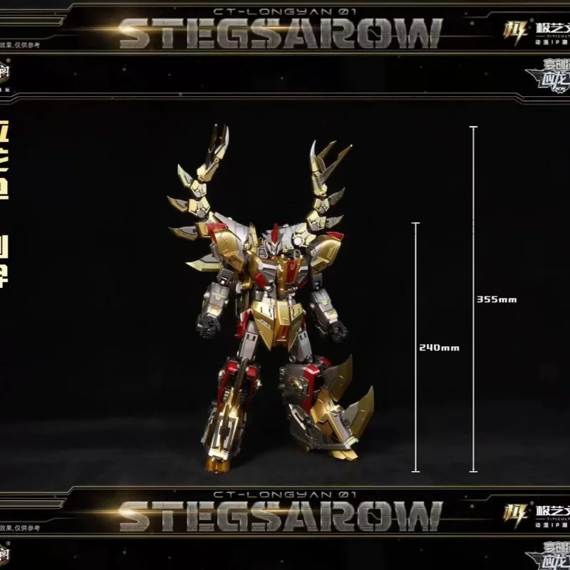 متوفر في المخزون ألعاب CANG التحول CT-LONGYAN Ct Longyan Volcanicus 6 في 1 شخصيات عمل روبوت تشوه الديناصور