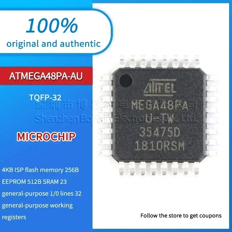 

ATMEGA48PA-AU Standard version