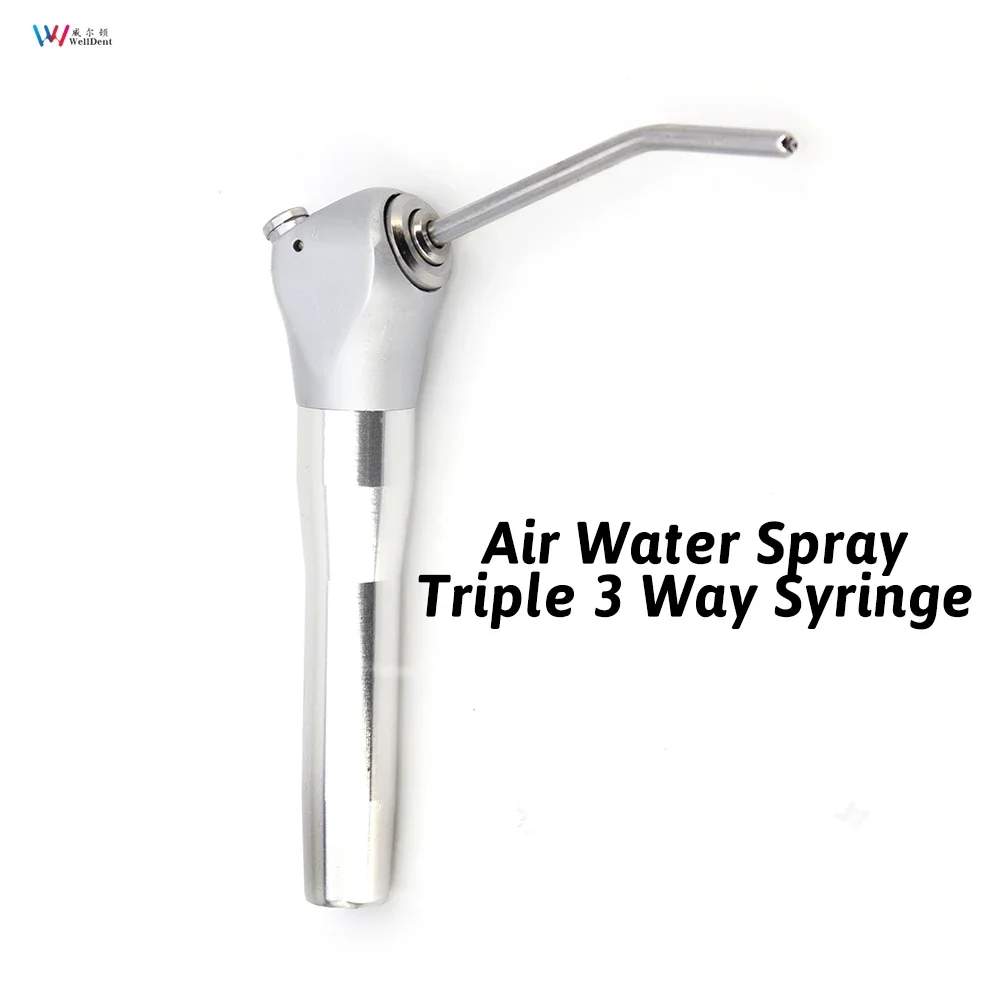 

Dental Air Water Spray Triple 3 Way Syringe Handpiece Dental Chair Accessories With Two Water Gun Nuzzle Air Water Syringe