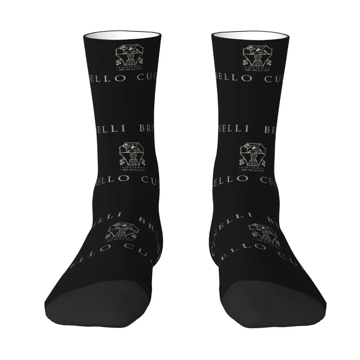 Brunello Cucinelli Logo Socks Luxury Brand Merchandise For Men Women Cozy Socks Soft Stocking