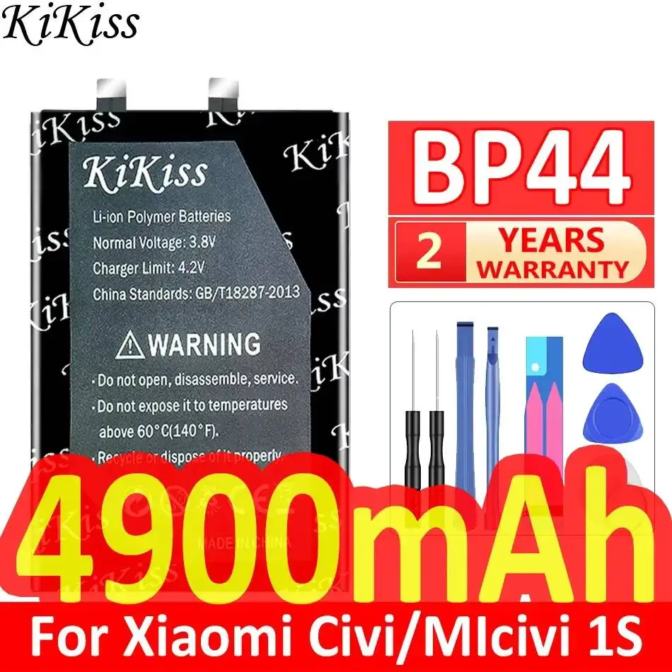 

Аккумулятор для мобильного телефона Xiaomi Civi 1 1S, 4900 мАч, высокопроизводительный, с быстрой зарядкой, BP44