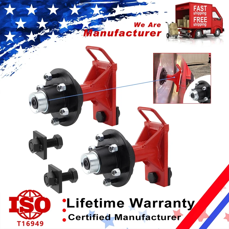 

Container Wheels 6-Lug Wheels Kit, 6 x 5.5 Lug Shipping Container Wheels Bolt-on