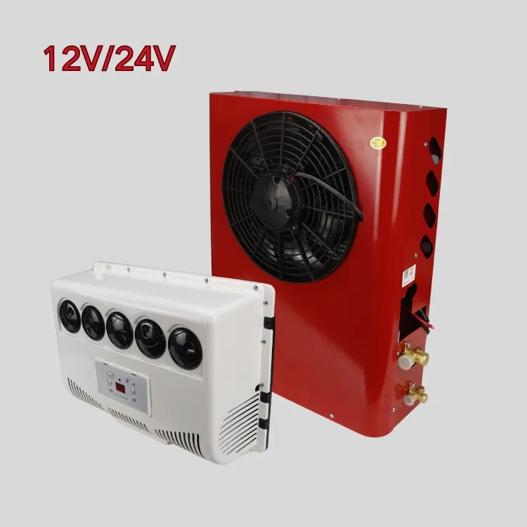 Semi-tractor passenger car caravan car air conditioning system 12v general truck cab air conditioner