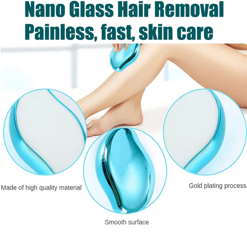 Hair Removal Stone Depilatory Gum Eraser Scrub Netscroll Painless Epilator Beauty Woman Body Crystal Epilator Nano Version